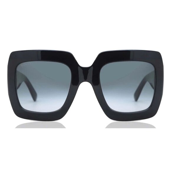 NEW GUCCI OVERSIZED SQUARE WOMEN'S SUNGLASSES GG0053SN 001 GUCCI EYEWEAR - Picture 4 of 5